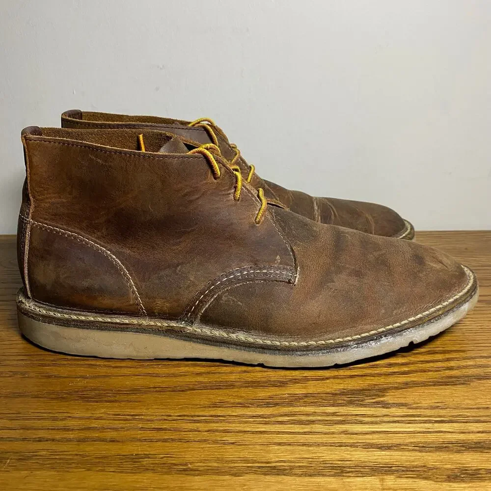 Red Wing Heritage Weekender Chukka Boots Mens 10.5 D 3322 Brown Leather Ankle